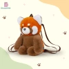 Duoai genuine Red Panda plush toy doll, large-capacity backpack doll, daily travel birthday gift details Picture